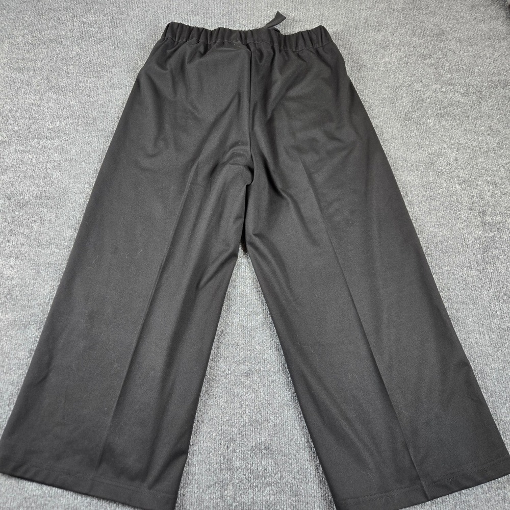 Joes & CO. Wide Leg Tie Waist Pants Womens L Black Stretch Trousers - Picture 4 of 13